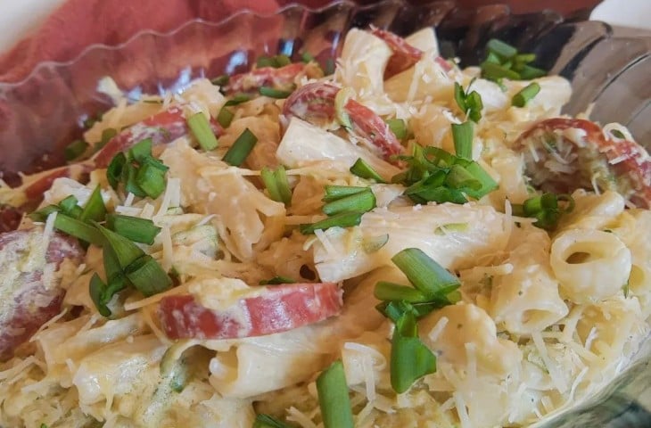 Tortiglione com abobrinha