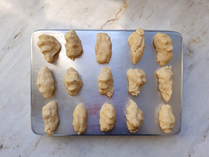 Massa porcionada em 15.