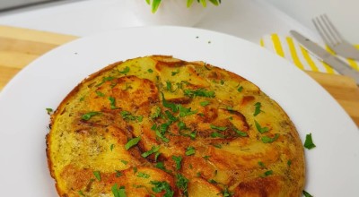 Tortilla espanhola com bacon