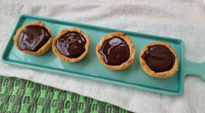 Tortinha de chocolate simples