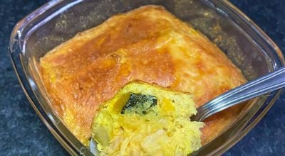 Tortinha de legumes com frango na airfryer