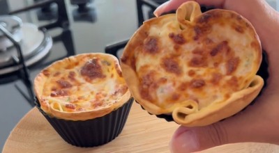 Tortinha de massa de pastel