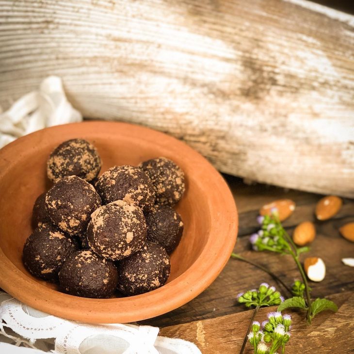 Trufas de abóbora cabotiá