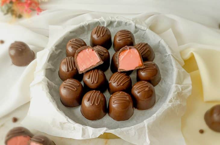 Trufas de morango