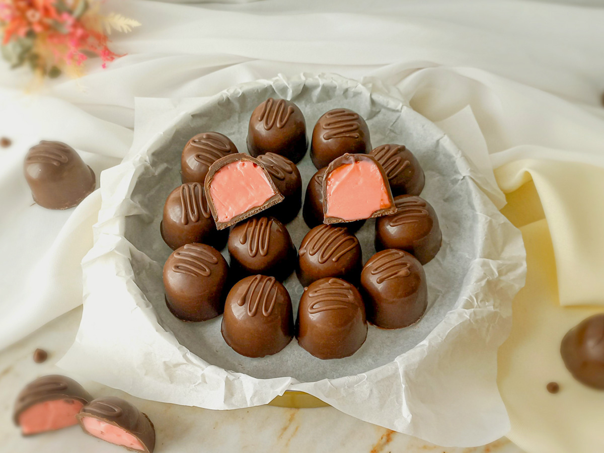 Trufas de morango