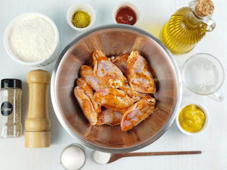 Ingredientes reunidos para o preparo da receita.