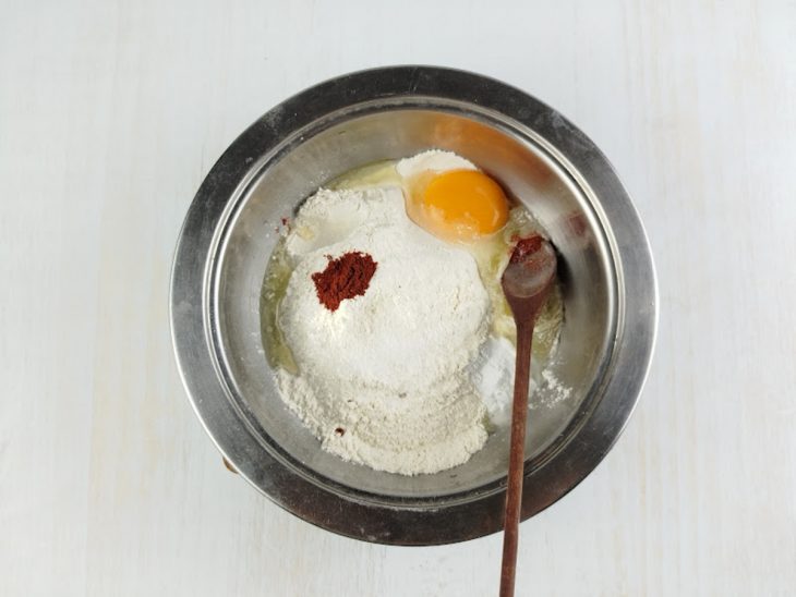 Ingredientes adicionados na tigela.