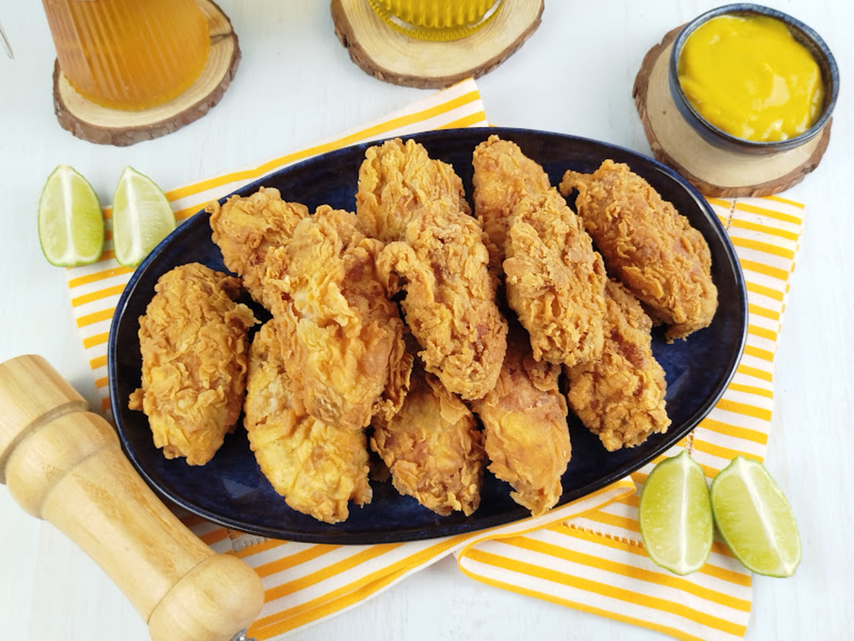 Tulipa de frango frita