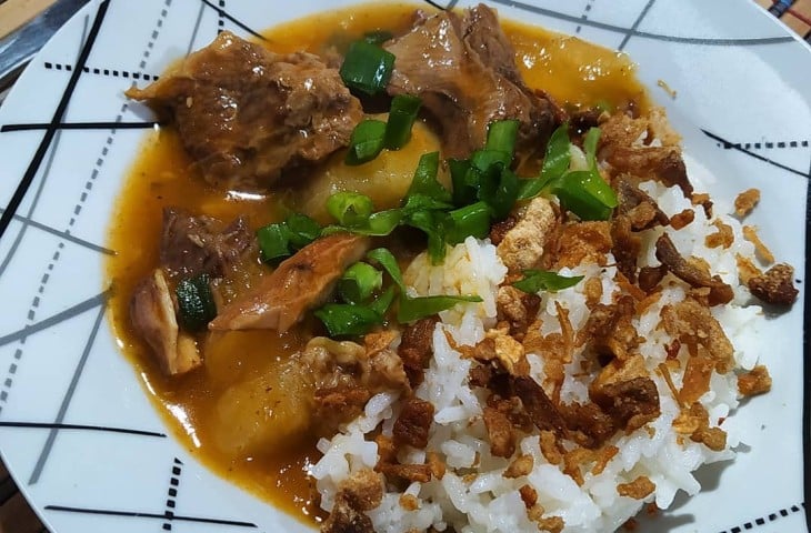Vaca atolada com pimentão