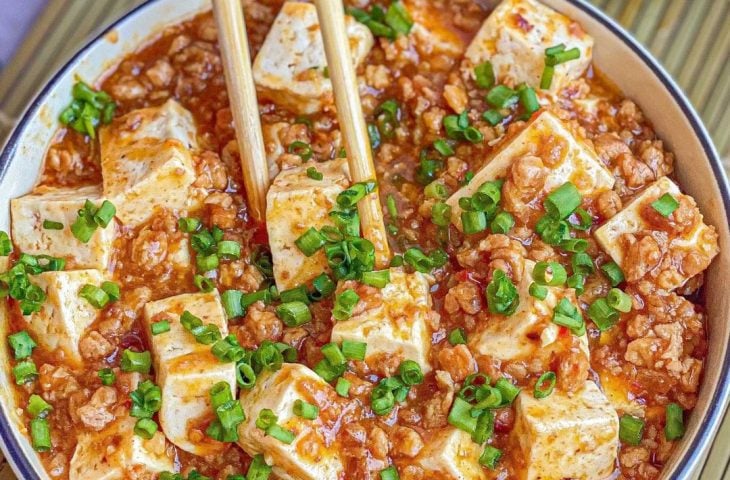 Ensopado de tofu apimentado