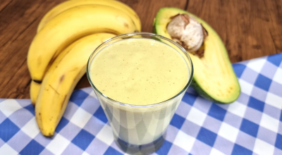 Vitamina de abacate com banana