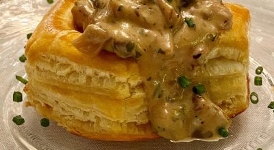 Vol-au-vent de cogumelos