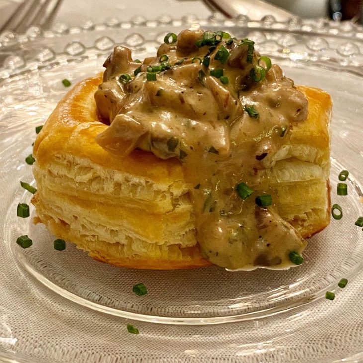 Vol-au-vent de cogumelos