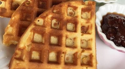 Waffle de fubá