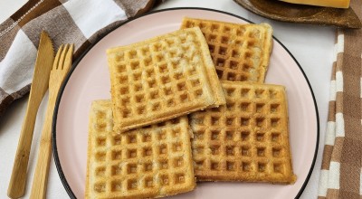 Waffle de pão de queijo