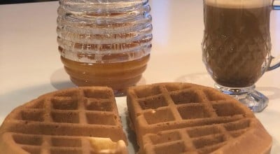 Waffle sem glúten e sem lactose