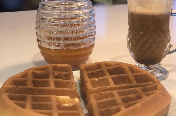 Waffle sem glúten e sem lactose