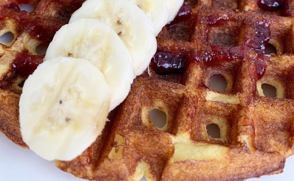 Waffles de amêndoas e mel