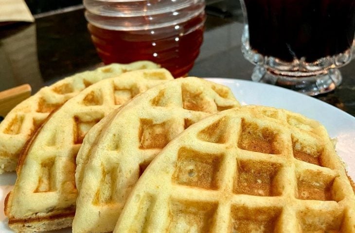 Waffles de banana sem glúten